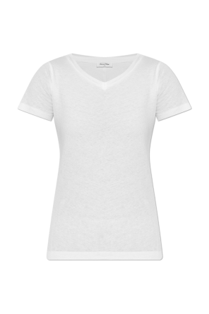 Tシャツ・カットソー T by Alexander Wang FW25 (4WC2241482 100) Top with logo T by Alexander Wang - SchaferandweinerShops Japan